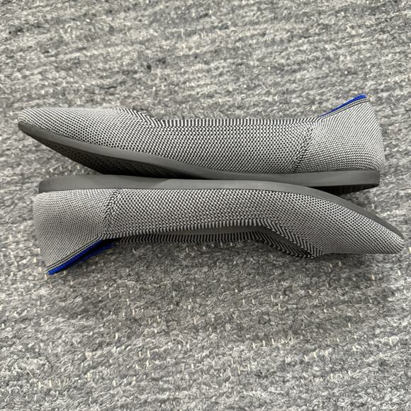 Rothys Ballet Flat Shoes Women 8.5 Gray Pointed Toe Slip On Career Washable - Picture 11 of 13